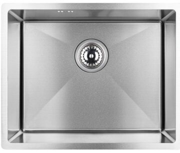 Laveo nerūsējošā tērauda virtuves izlietne MARMARA 440x540x200mm ar sifonu